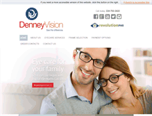 Tablet Screenshot of denneyvision.com